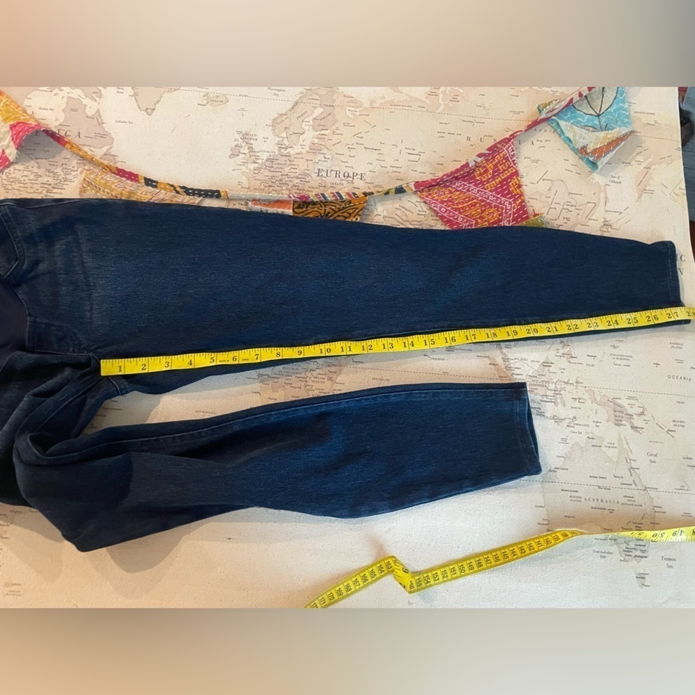 Spanx Maternity Skinny Jeans Dark Wash Size Small EUC - Picture 13 of 14